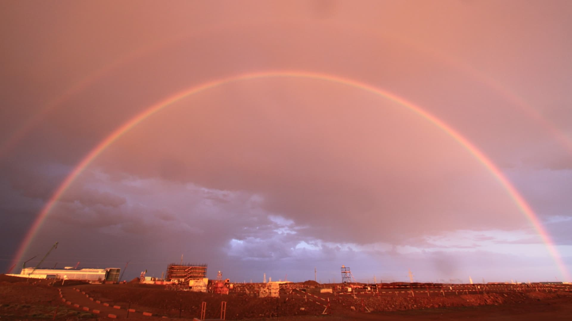 Rainbows above project
