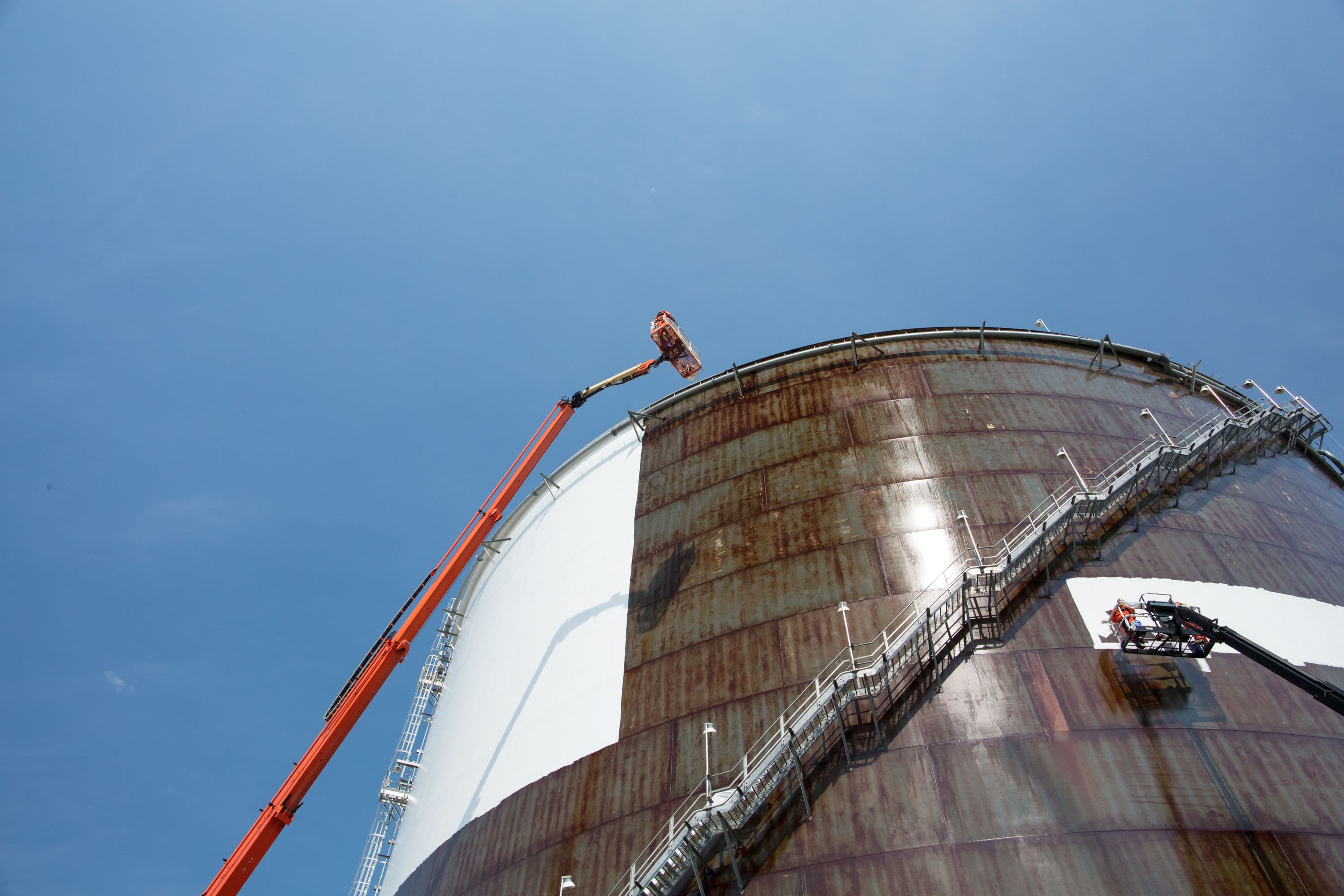 Painting the propane tank