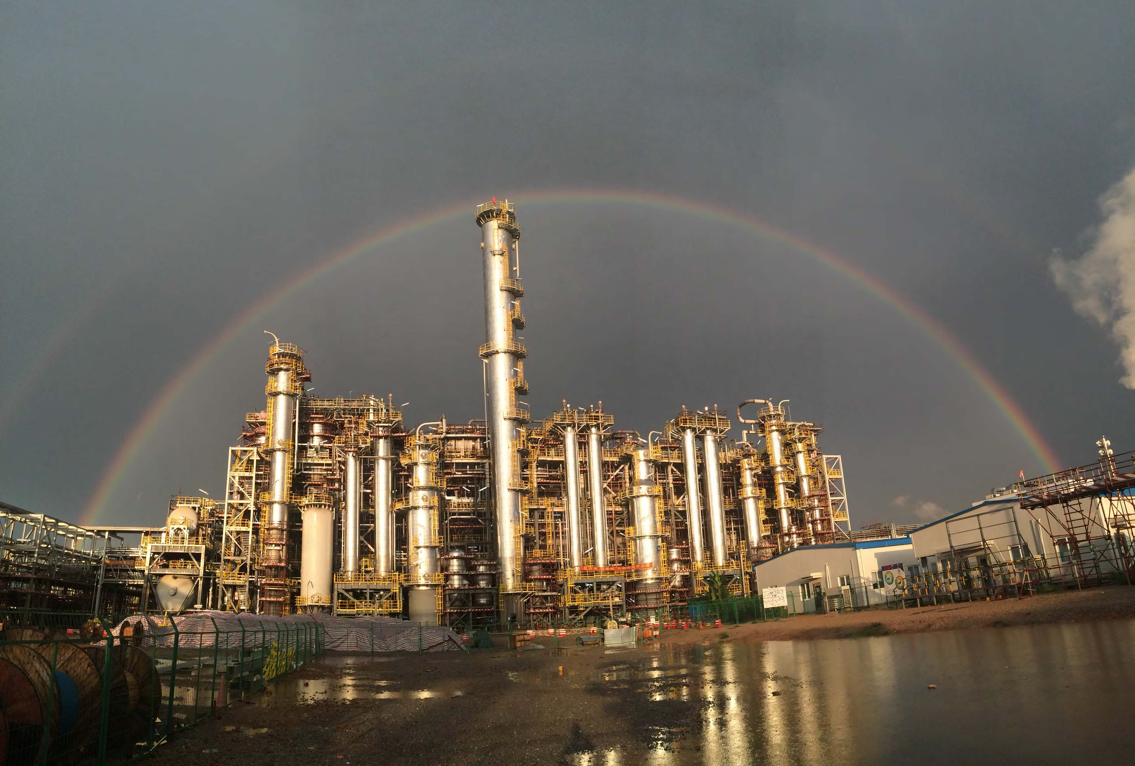 Rainbow over BASF INA Complex Maoming Project