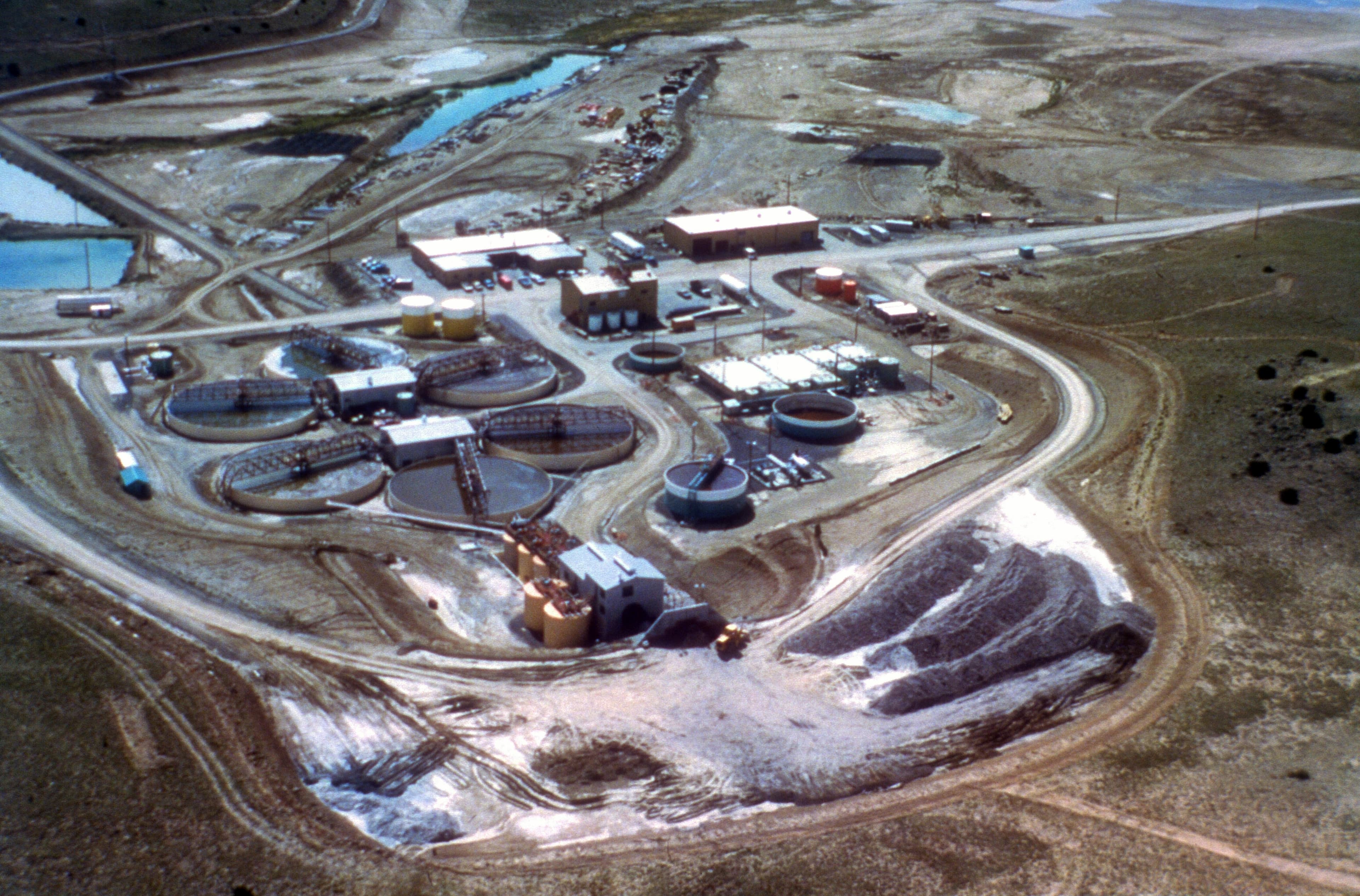 Aerial photo of mine site