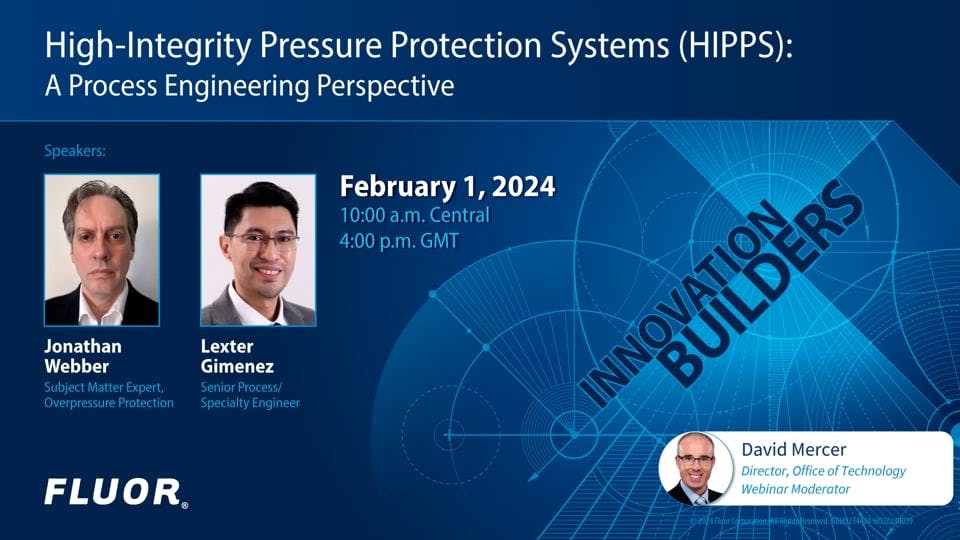 High-Integrity Pressure Protection Systems (HIPPS): A Process Engineering Perspective